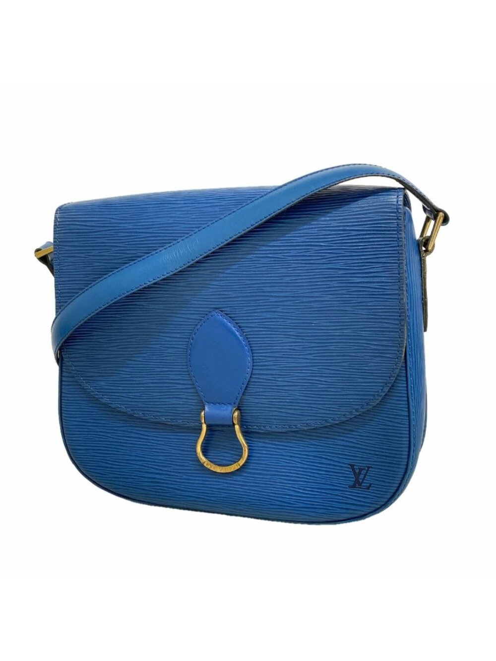 Louis Vuitton Shoulder Bag Epi Saint-cloud Toledo Blue